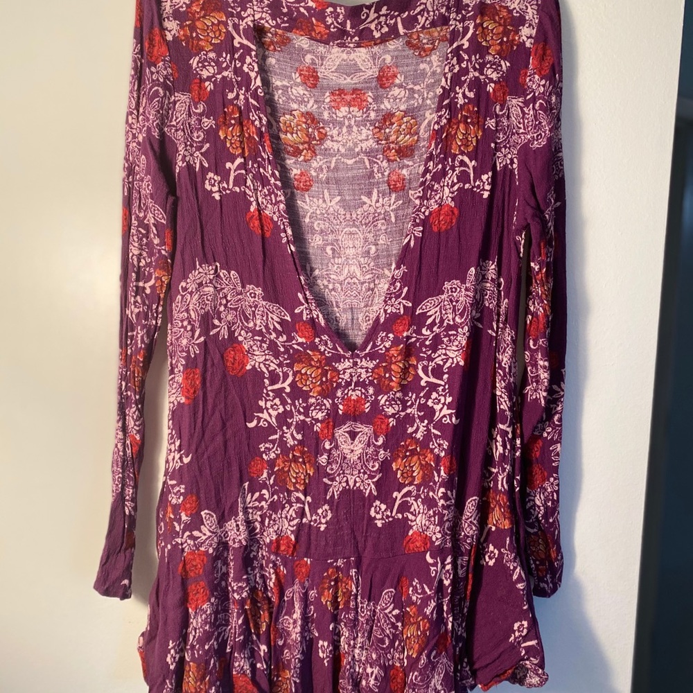 Free People Purple Keyhole dress - Picture 2 of 2